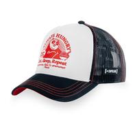 Capslab Gorra Hombre y Mujer, Gorra Trucker Kung Fu Panda, Ajustable mediante el Snapback, blanco, negro y rojo, Talla única