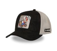 Capslab Gorra Hombre y Mujer, Gorra Trucker Mario Kart, Ajustable mediante Snapback, Negro Talla TU