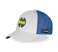 Capslab Gorra Hombre y Mujer, Gorra Trucker Oliva y Tom, Ajustable mediante el Snapback, Blanco/azul/verde/amarillo, Talla única