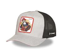 Capslab Gorra Hombre y Mujer, Gorra Trucker Super Mario, Ajustable mediante el Snapback, gris, Talla única