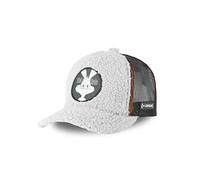 Capslab Gorra Looney Tunes Bugs Bunny Faux Fur de béisbol Baseball (Talla única - Gris Claro)