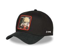 Capslab | Gorra Snapback | Color Negra y Verde | Diseño My Hero Academia Katsuki Bakugo MHA2 BAK | Con Visera Curva | Para Adulto | Estilo moderno y Urbano | Ajuste Personalizable y Práctico