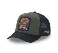 Capslab Gorra Trucker Natural Mystik Lion de béisbol Baseball (Talla única - Verde Oliva-Negro)