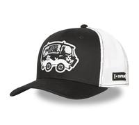 CAPSLAB Gorra Trucker PREMIUM SCOOBYDOO VAN GLOW Malla Negra/Blanca