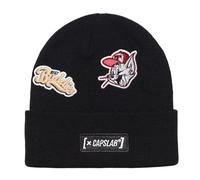 Capslab Gorro para hombre y mujer, Tom y Jerry, suave y cálido, Negro , Talla única