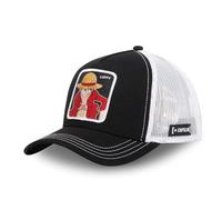 Capslab Luffy One Piece Negro Gorra de Camionero