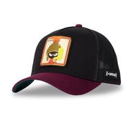 Capslab Marvin el Marciano Looney Tunes Ripstop Negro Violeta Gorra de Camionero Ajustable