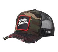 Capslab Merrie Melodies Looney Tunes Vaquero Camuflaje Verde Negro Gorra de Camionero Ajustable