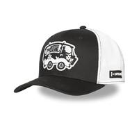 Capslab Gorra Mystery Machine Premium Mujer/Hombre - Camionero de Beisbol Malla Snapback, con Visera, Visera Verano/Invierno Primavera Verano Otoño Invierno - Talla única Negro