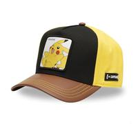Capslab Pikachu Pokemon Negro Marrón Amarillo Gorra Ajustable con Snapback