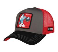 Capslab The Smurfs Strong Trucker Cap Gorra de béisbol Gorra de malla para hombre y mujer - Snapback, con visera y visera Primavera-Verano Otoño-Invierno, rojo, Talla única