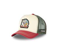 Capslab Tom and Jerry Beige Red Green Trucker Cap - One-Size