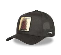 Capslab Trono de Hierro Iron Throne Game of Thrones Ripstop Negro Gorra de Camionero Ajustable