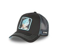 Capslab Vegeta Dragon Ball Z Negro Turquesa Gorra de Camionero