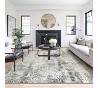 Capslpad Alfombra abstracta para sala de estar, 160 x 230 cm, antideslizante, de pelo corto, de lana sintética, lavable, minimalista, para sala de estar, dormitorio, oficina, decoración