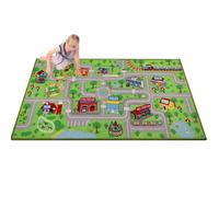Capslpad Alfombra de Coche para Niños 80x150cm Carreteras de Ciudad y Pueblo Alfombra de Juego para Niños Antideslizante Interactiva Sala de Juegos Alfombra de Juego de Coches para Coches de Juguete