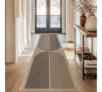 Capslpad Alfombra Pasillo para Entrada 60x240cm Antideslizante Alfombra de Pasillo Lavable Aspecto de Yute Alfombra Pasillo Cocina Duradera Alfombra de Área Suelo Pasillos para Sala de Estar
