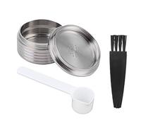 Cápsula de café, Cápsula de café Reutilizable con Cepillo de Cuchara Apto para DELTA Q NDIQ7323