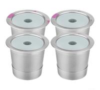 Cápsula de café de acero reutilizable de llenado rápido de 9,8 x 5,5 cm | Acero 304, tamaño compacto de 5,5 cm, apto para lavavajillas, resistente a la corrosión, compatible con una sola porción
