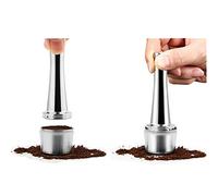 Cápsula de café Lavazza rellenable de acero inoxidable para rellenar cápsulas de café rellenables para máquinas Lavazza, cuchara medidor cepillo (tampón de café)