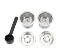 Cápsula de café recargable de acero inoxidable de café reutilizable Filtro de malla duradero para máquinas Espresso 304 PACK 2 PACA CON COSE