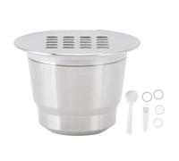 Cápsula de café rellenable, filtro de cápsula reutilizable de acero inoxidable para máquinas U Citiz Pixie Le Cube Maestria Lattissima Inissia Concept, con anillos de