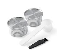 Cápsula de café reutilizable, compatible con Essse Caffe S12 Macchina Per Caffè Espresso Sistema, filtros rellenables, cápsulas acero inoxidable(2 pods)