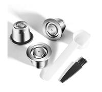 Cápsula De Café Reutilizable, Compatible Con Nespresso, Compatible Con Espresso, Tazas De Crema, Cápsulas De Café Recargables De Acero Inoxidable(3PCS pod)