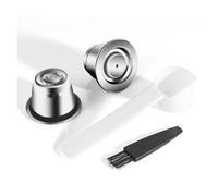Cápsula De Café Reutilizable, Compatible Con Nespresso, Compatible Con Espresso, Tazas De Crema, Cápsulas De Café Recargables De Acero Inoxidable(2PCS pod)