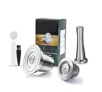 Cápsula De Café Reutilizable, Compatible Con Philips,L'Or Barista LM8012, Cápsula De Filtro De Café De Acero Inoxidable De Calidad Alimentaria(A1pcs+B1pcs With Tamper)