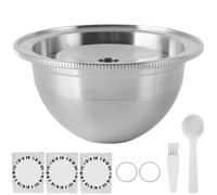 Cápsula de café reutilizable para máquina de café Vertuoplus Plus Vertuoline GCA1 Delonghi ENV 135, cápsula de café recargable de acero inoxidable de 2.3 x 2.3 x 1.2 pulgadas