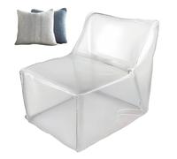 Cápsula de felpa transparente, contenedor de almacenamiento de juguetes suaves, 23.6 x 23.6 x 17.7 pulgadas, organizador de malla transparente, organizador de malla resistente, nido de juguetes con