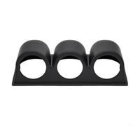 Cápsula de salpicadero de 3 agujeros para calibres de 52 mm, taza de montaje de plástico ABS sólido para interior de coche, camión, furgoneta