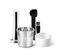 Cápsula reutilizable de acero inoxidable para ILLY, cápsula de filtro de café recargable compatible con máquina de café illy X9 X 8 X7.1 Y5 Y1.1 (cápsulas+tamper+relleno de polvo)