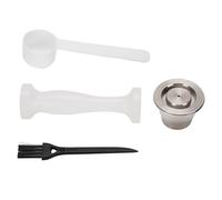 Cápsula Reutilizable De Café, Kit De Recarga De Acero Inoxidable, 1 Unidad - Extracción Rica Y Uniforme, Compatible Con Máquinas Varias, Fácil Limpieza