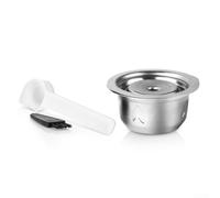 Cápsula Reutilizable para acero Inoxidable Compatible Cápsula(Capsule+Spoon&Brush)