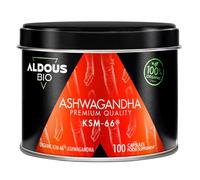 Aldous Bio Extracto de Raíz de Ashwagandha KSM-66 Ecológico 100 Cápsulas