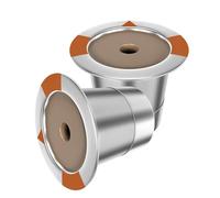 Cápsulas Café Reutilizables | Acero Inoxidable Con Sello Hermético Portátil 2 Piezas | Cápsulas Reutilizables Compatibles Con Nespresso - Para Cocina Oficina Sala De Descanso Hotel Desayuno Descanso D