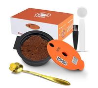 Cápsulas Café Reutilizables Para Máquina Bosch Tassimo Cápsulas Café recargables Pods Tazas Con Tapa de Silicona Filtro café Recargable Código Barras Legible (180ml)