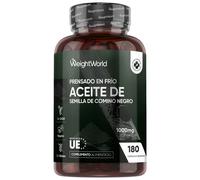 Cápsulas de Aceite de Comino Negro - 1000 mg 180 cápsulas blandas - Suplemento de origen natural para mejorar el Sistema Inmune
