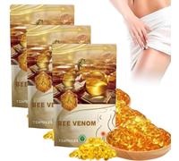 Cápsulas de aceite de jengibre con veneno de abeja, cápsulas vaginales de reparación natural de veneno de abeja, cápsulas vaginales de veneno de abeja para apretar (3 bolsas)