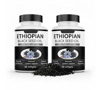 Cápsulas de Aceite de Semilla Negra Puramente Etíope FROVOL 4,64% de Timoquinona, Cápsulas Blandas de Aceite de Semilla Negra Etíope Puramente Nutriente, Orgánico Prensado en Frío, Sin GMO, Sin Gluten