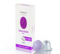 Cápsulas de aluminio de alta calidad para Nespresso® VELLUTATO Caffitaly 10 piezas