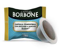 Caffè Borbone Mezcla de Café Oro - 50 Cápsulas - Compatibles con Máquinas de Café Bialetti