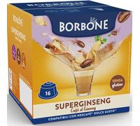 Cápsulas de café con ginseng Caffé Borbone SUPERGINSENG para Dolce Gusto 16 uds