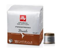 illy Café, selección de café arábica de lujo, cápsulas iperespresso, Brasil, 1 paquete de 18 cápsulas