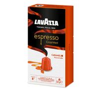Lavazza, Espresso Gourmet Caramel, 10 Cápsulas de Aluminio Compatibles con Máquinas Nespresso Original, con Aroma Natural de Caramelo, 100% Arábica, Intensidad 8/13, Tostado Medio