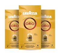 Capsulas de Cafe Molido 100% Arábica - Lavazza Qualità Oro - Compatible con Máquinas Nespresso - Notas Frutales Sabor Suave y Aromático - Pack Laborawi (30 cápsulas)