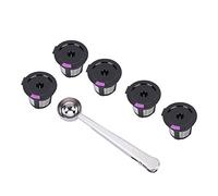 Cápsulas de café recargables con filtro de cápsula de café K-Cup reutilizables para KEURIG 2.0, para KEURIG 1.0 y MINI PLUS Jarra de café con cuchara de café