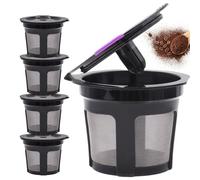 Cápsulas De Café Reutilizables - Filtro De Café De Tazas Permanentes | Copa De Cápsula De Cofee Recargable | K Cops Capsules Pod Para Máquinas De Caffé Y Elaboración De Cerveza Ecológica Comp